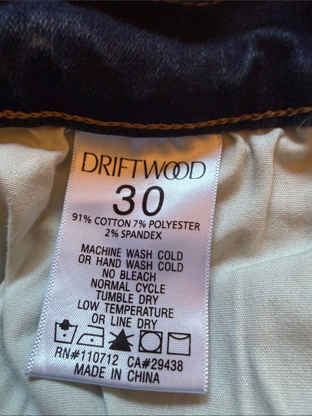 Driftwood Colette Embroidered Floral Cuff Straight Leg Jeans Size 30 Ankle Crop - Picture 9 of 9